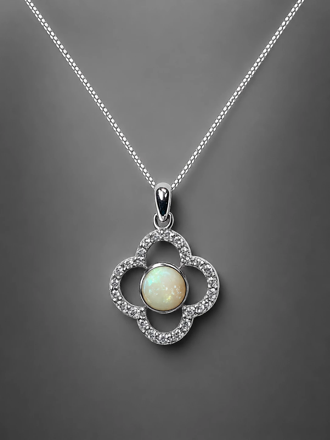 White Opal Pendant