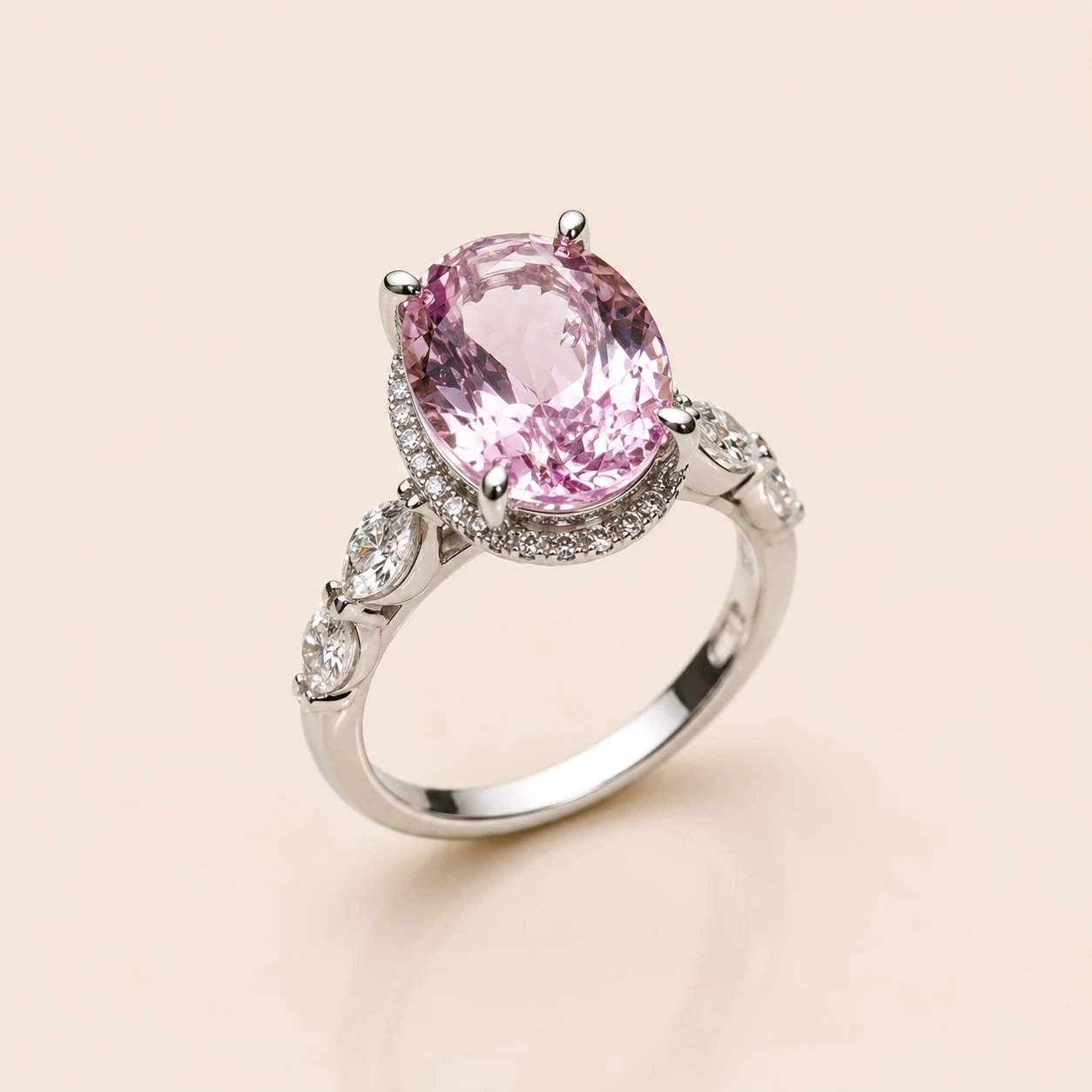 Morganight hidden 2 halo custom ring