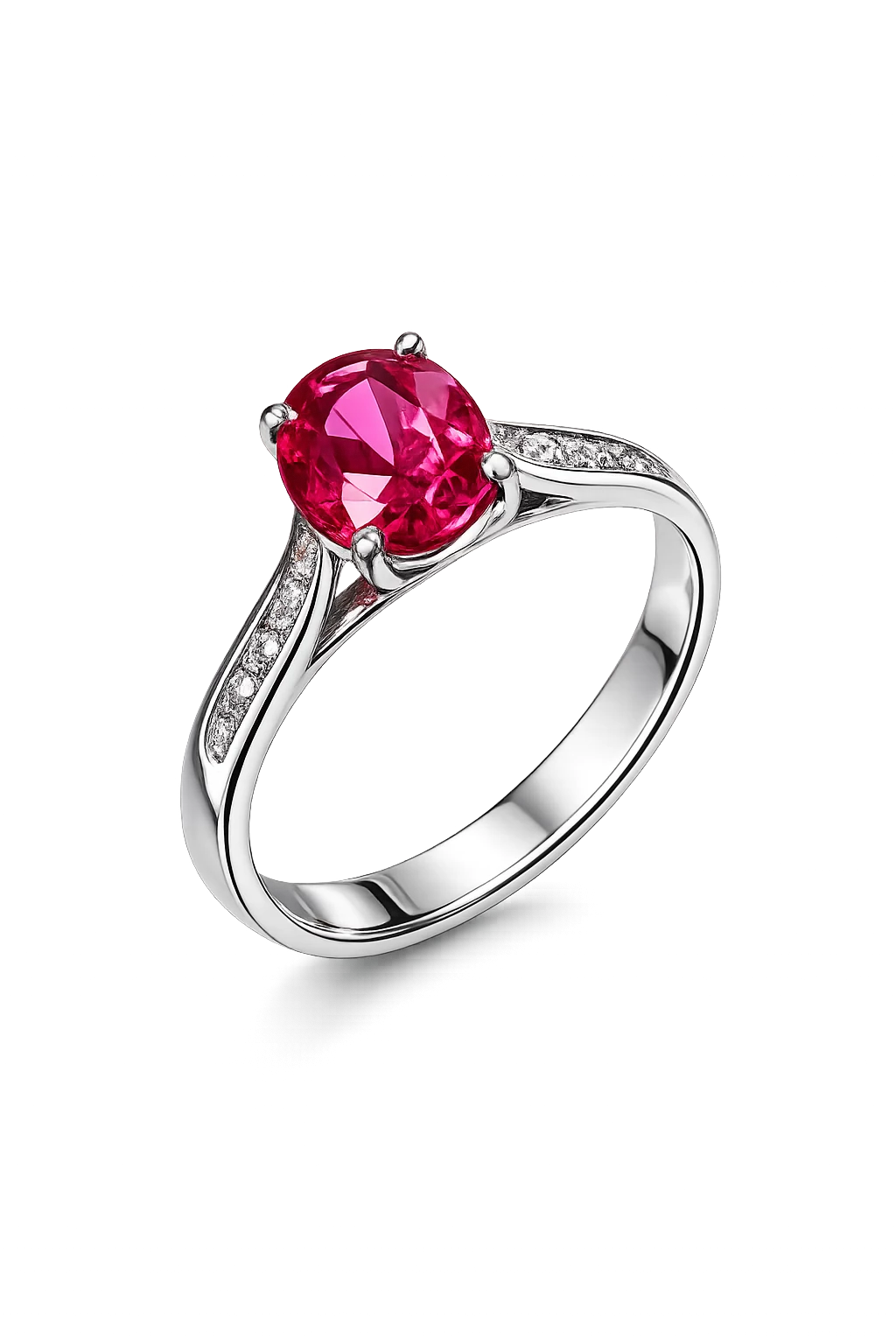 ruby 2.8ct 1pt dia 18 rose ring