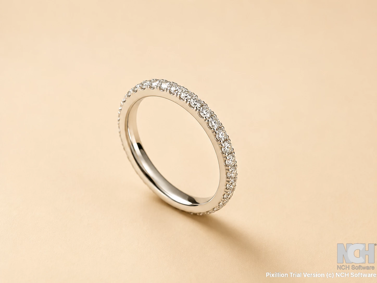 wedder ring 18w 1pt eternity settings