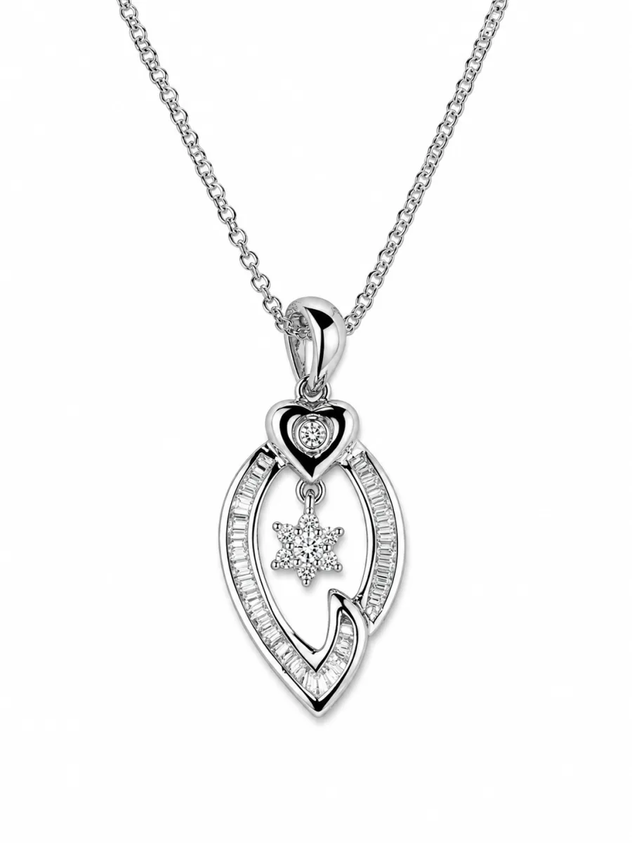 Happy Eye Pendant 18ct white gold