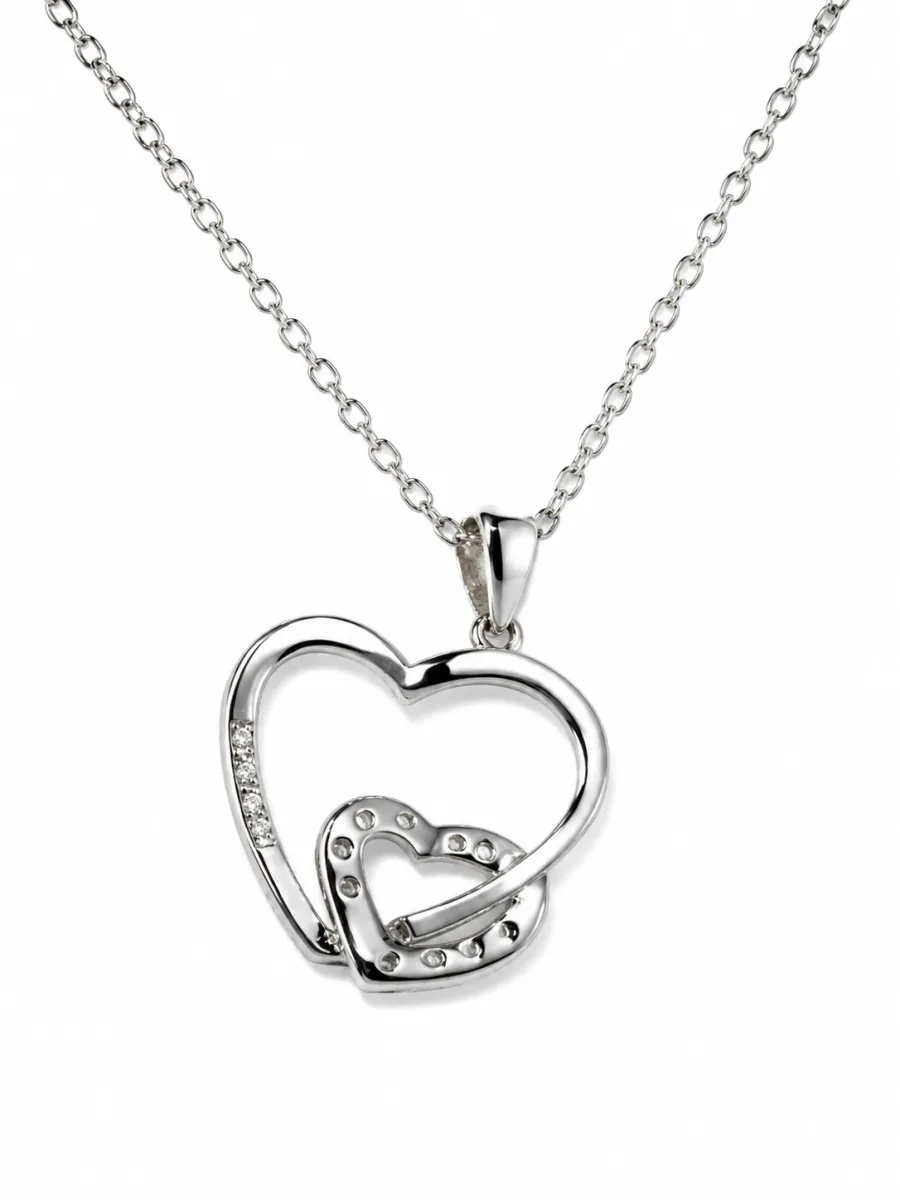 Heart Pendant 18ct white gold
