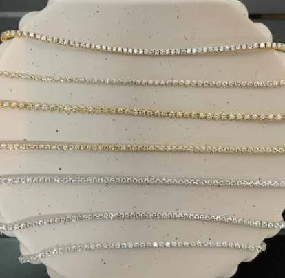 Tennis Bracelet 18ct white gold & yellow gold