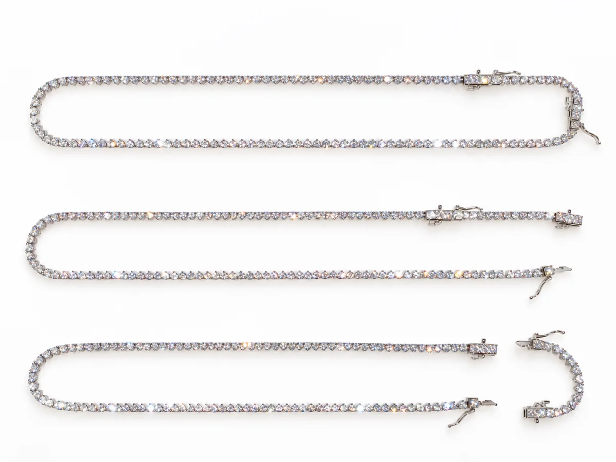 Adjustable tennis bracelet photo 2
